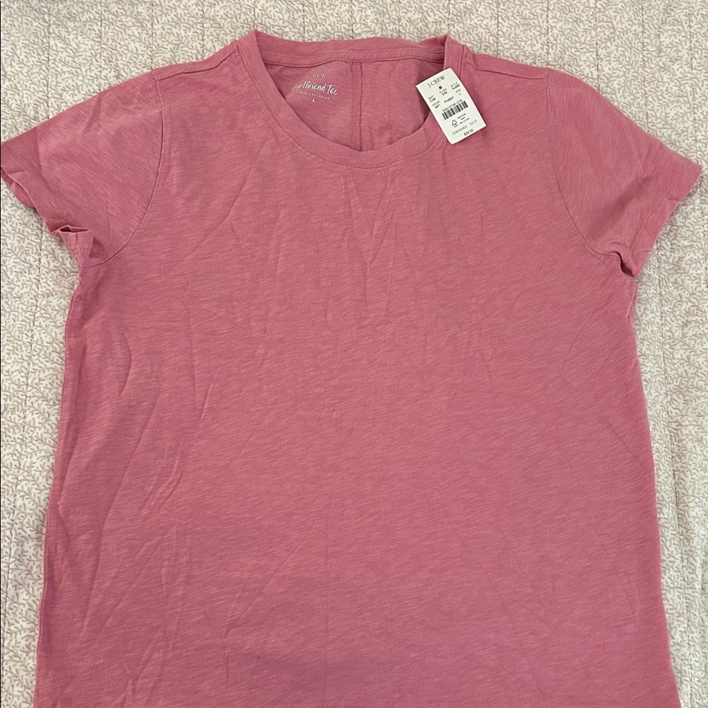 J. Crew Dusty Rose Short Sleeve Tee